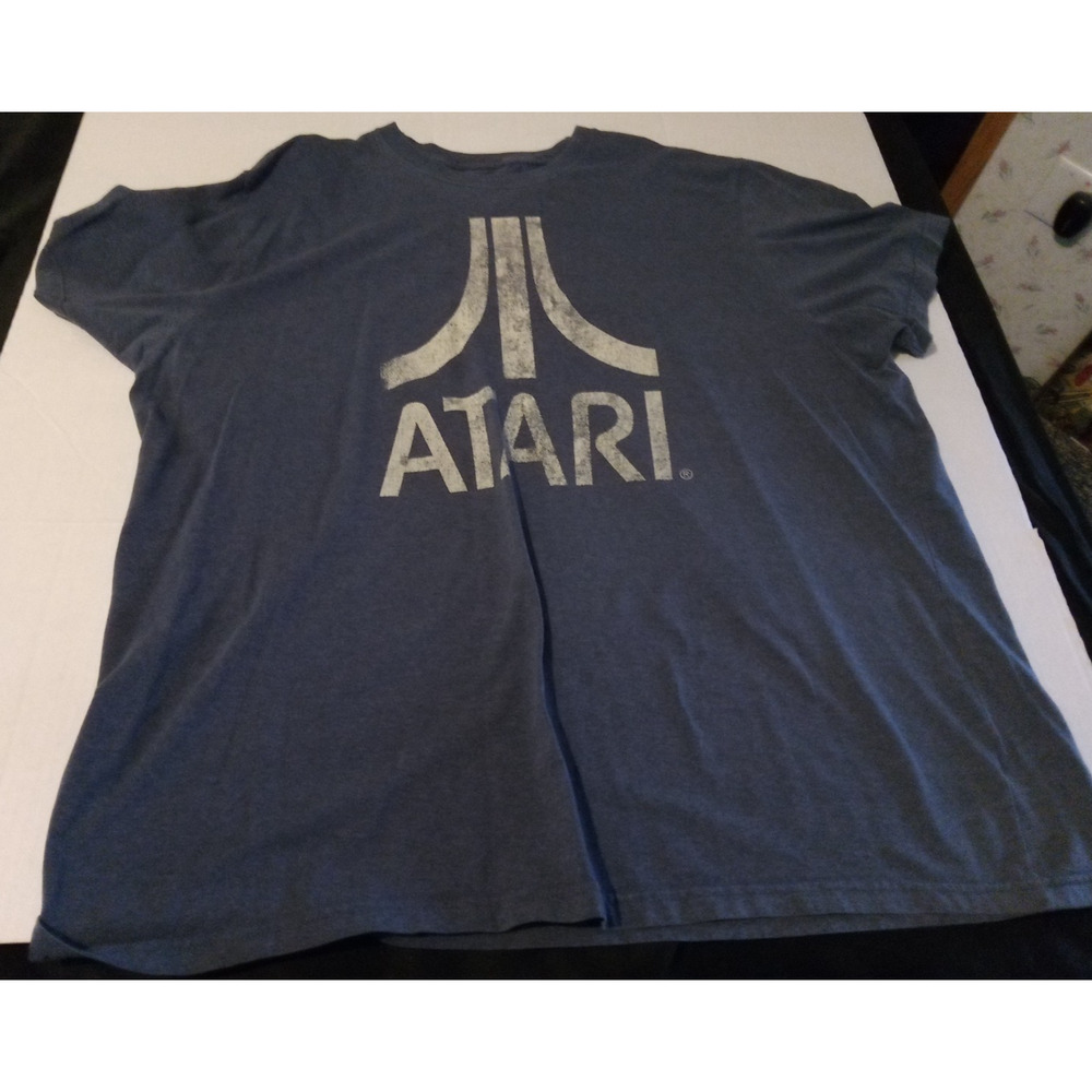 Blue Size 4XL Atari Logo T-Shirt By Ripple Junction
